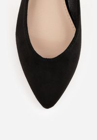 Born2be - Czarne Sandały Slingback z Noskiem w Szpic Arrilla. Okazja: do pracy, na co dzień. Kolor: czarny. Styl: elegancki, klasyczny, casual #3