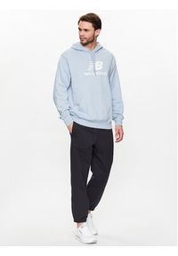 New Balance Bluza MT31537 Błękitny Relaxed Fit. Kolor: niebieski. Materiał: bawełna #3