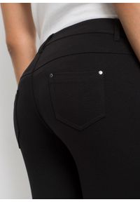 bonprix - Spodnie z dżerseju z mieszanki wiskozy. Kolor: czarny. Materiał: jersey, wiskoza #2
