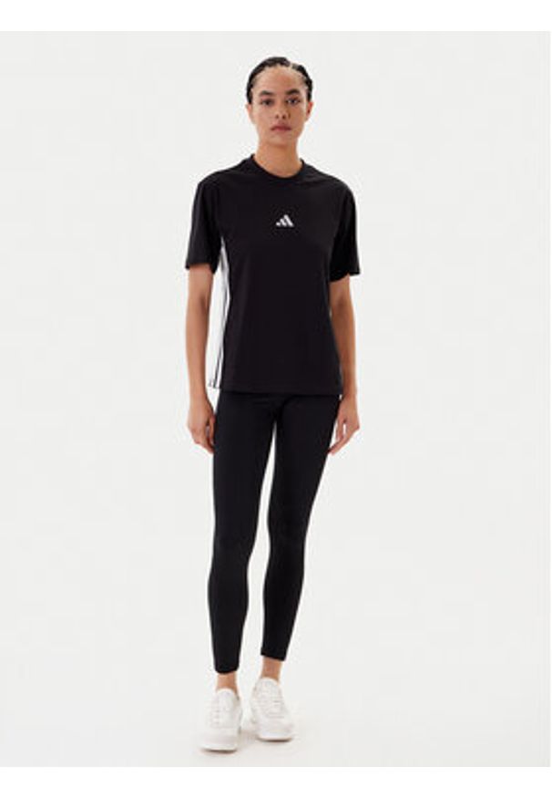 Adidas - adidas T-Shirt Essentials 3-Stripes JD0846 Czarny Regular Fit. Kolor: czarny. Materiał: bawełna