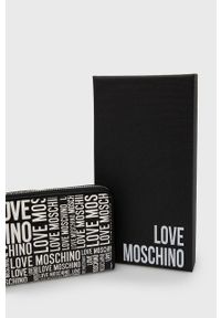 Love Moschino - Portfel. Kolor: czarny. Materiał: materiał #4