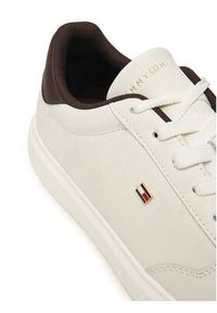 TOMMY HILFIGER - Tommy Hilfiger Sneakersy Icon Court Light FW0FW09601 Biały. Kolor: biały. Materiał: skóra #3