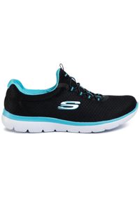 skechers - Skechers Sneakersy Summits 12980/BKTQ Czarny. Kolor: czarny. Materiał: materiał