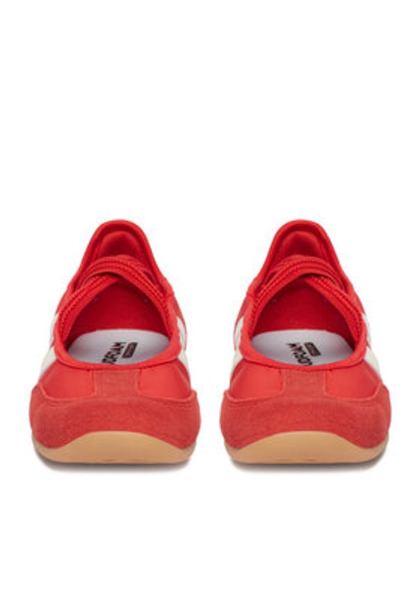 Adidas - adidas Baleriny CEO-BARREDA MARY JANE HQ7398 Czerwony. Kolor: czerwony. Materiał: skóra, zamsz