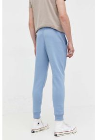 Hollister Co. spodnie dresowe kolor niebieski gładkie. Kolor: niebieski. Materiał: dresówka. Wzór: gładki #3