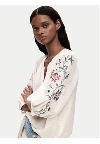 Desigual Bluzka 26SWBW13 Biały Regular Fit. Kolor: biały. Materiał: wiskoza #2