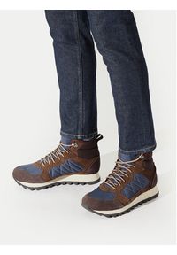 Merrell Sneakersy Alpine Sneaker Mid Plr Wp 2 J004295 Brązowy. Kolor: brązowy. Materiał: skóra, zamsz