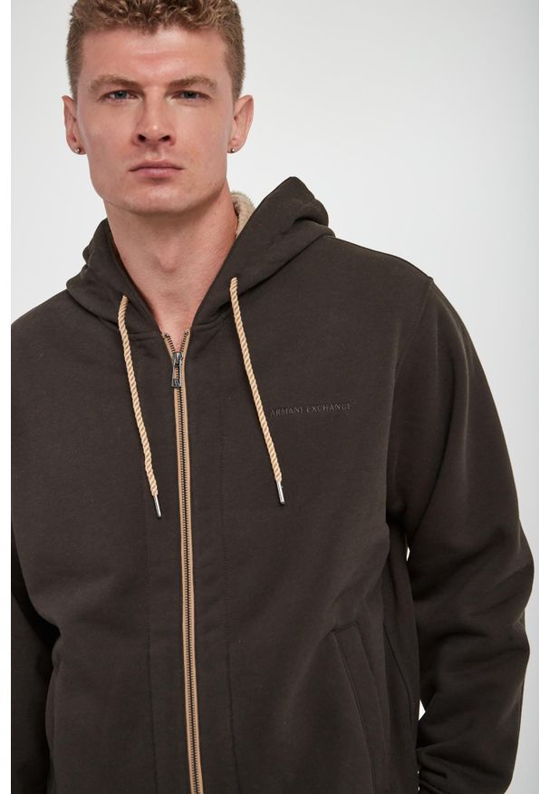 Armani Exchange - Bluza męska z kapturem ARMANI EXCHANGE. Typ kołnierza: kaptur