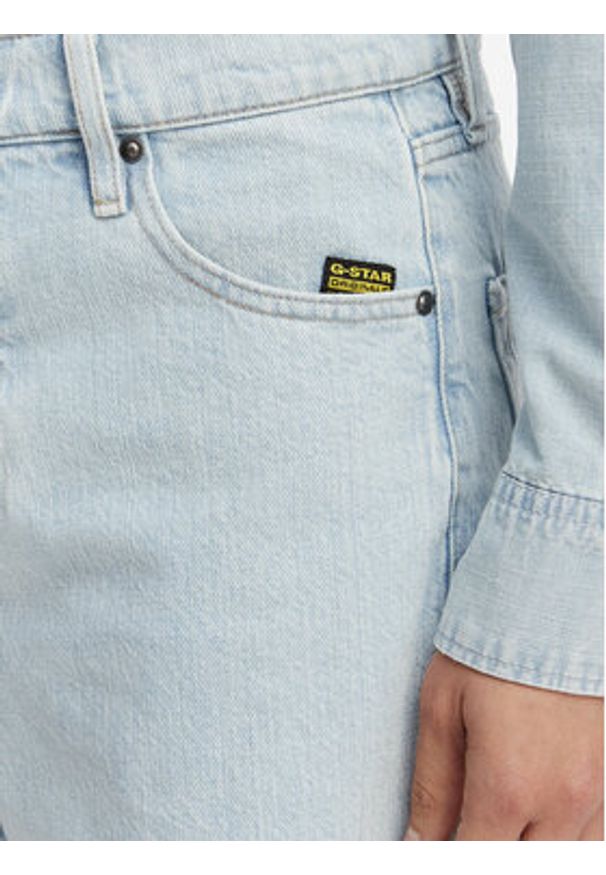 G-Star RAW - G-Star Raw Szorty jeansowe Jett D28386-E352 Niebieski jasny Regular Fit. Kolor: niebieski. Materiał: bawełna