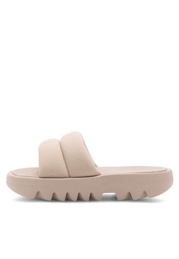 Reebok Klapki Cardi Slide HP2216 Beżowy. Kolor: beżowy. Materiał: skóra