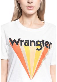 Wrangler - T-SHIRT DAMSKI WRANGLER BOYFRIEND TEE OFFWHITE W7019EA02 112130896 #5