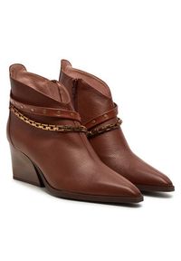 Hispanitas Botki Cervo-I24 HI243597 Brązowy. Kolor: brązowy. Materiał: skóra