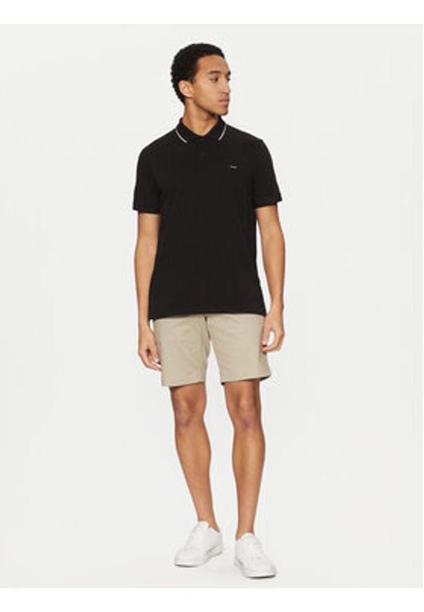 Calvin Klein Polo K10K114141 Czarny Regular Fit. Typ kołnierza: polo. Kolor: czarny. Materiał: bawełna
