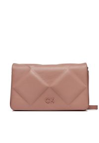 Calvin Klein Torebka Re-Lock Quilt Shoulder Bag K60K611021 Różowy. Kolor: różowy. Materiał: skórzane #1