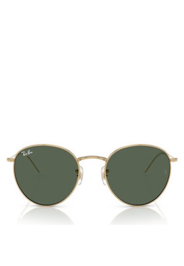 Ray-Ban Okulary przeciwsłoneczne Round Reverse 0RBR0103S 001/VR53 Złoty. Kolor: złoty