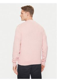 TOMMY HILFIGER - Tommy Hilfiger Sweter MW0MW37400 Różowy Slim Fit. Kolor: różowy. Materiał: bawełna