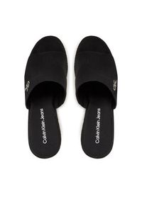 Calvin Klein Jeans Espadryle Wedge Rope Slide Mg YW0YW01699 Czarny. Kolor: czarny. Materiał: materiał