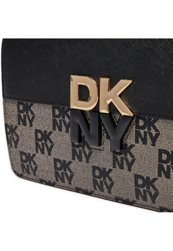 DKNY Torebka Echo Sm Chain Flap R423YE31 Czarny. Kolor: czarny. Materiał: skórzane