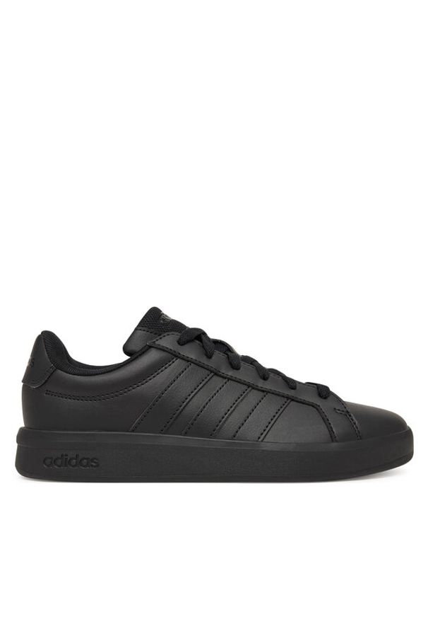 Adidas - adidas Sneakersy Grand Court 3.0 Shoes Junior KK3791 Czarny. Kolor: czarny. Materiał: skóra