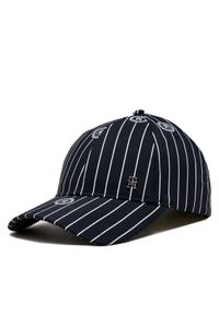 TOMMY HILFIGER - Tommy Hilfiger Czapka z daszkiem Monogram Varsity Aop Cap AM0AM12247 Niebieski. Kolor: niebieski. Materiał: materiał