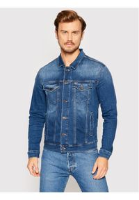 Tommy Jeans Kurtka jeansowa DM0DM10244 Niebieski Regular Fit. Kolor: niebieski. Materiał: jeans, bawełna