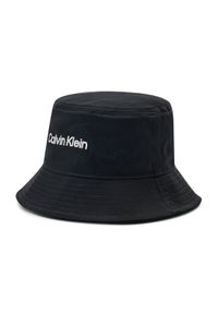 Calvin Klein Kapelusz Double Line Embro Bucket K50K508736 Czarny. Kolor: czarny. Materiał: materiał #1