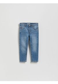 Reserved - Elastyczne jeansy regular - niebieski. Kolor: niebieski. Materiał: jeans