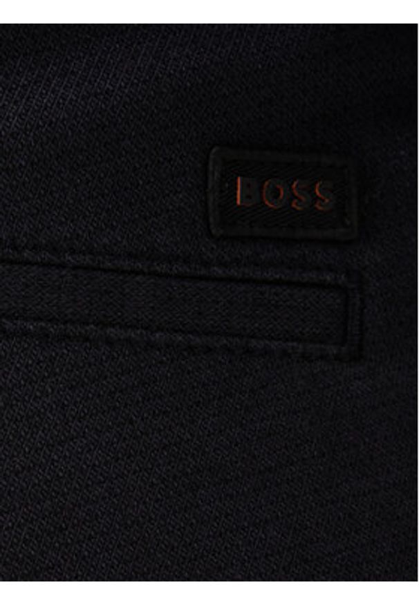 BOSS Chinosy 50547719 Czarny Slim Fit. Kolor: czarny. Materiał: syntetyk