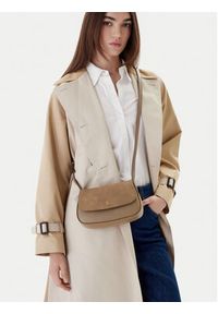 Calvin Klein Torebka Ck Brushed Flap Camera Bag LV04F3409G Beżowy. Kolor: beżowy. Materiał: skórzane #2