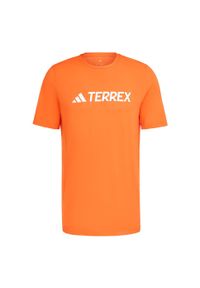 Adidas - Koszulka Terrex Multi Climacool Logo Tech. Kolor: pomarańczowy. Technologia: ClimaCool (Adidas). Sport: turystyka piesza #2
