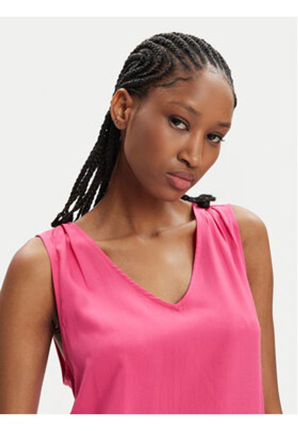 Vero Moda Bluzka Brit 10286648 Różowy Loose Fit. Kolor: różowy. Materiał: wiskoza