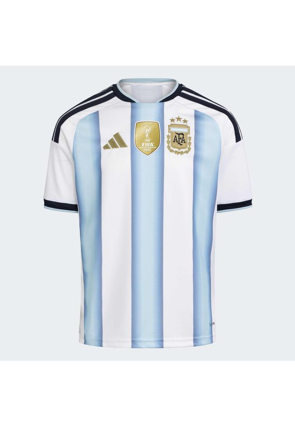 Adidas - Koszulka Argentina 26 Home Messi Kids. Kolor: wielokolorowy, niebieski, biały. Sport: piłka nożna