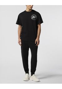 Plein Sport Spodnie dresowe SAFC MJT2788 STE003N Czarny Regular Fit. Kolor: czarny. Materiał: bawełna #5