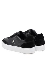 Calvin Klein Sneakersy Classic Cupsole Laceup Wt Mix YM0YM01429 Czarny. Kolor: czarny. Materiał: skóra