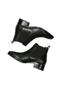 MEXX - Mexx - Botki skórzane Ankle Boots Feli. Kolor: czarny. Materiał: skóra. Szerokość cholewki: normalna. Obcas: na obcasie. Wysokość obcasa: średni #4