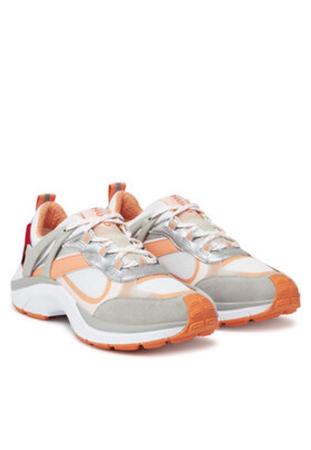 Hugo - HUGO Sneakersy 50541579 Biały. Kolor: biały. Materiał: skóra