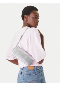 Tommy Jeans Torebka Tjw Must Metallic Shoulder Bag AW0AW18457 Srebrny. Kolor: srebrny. Materiał: skórzane #1