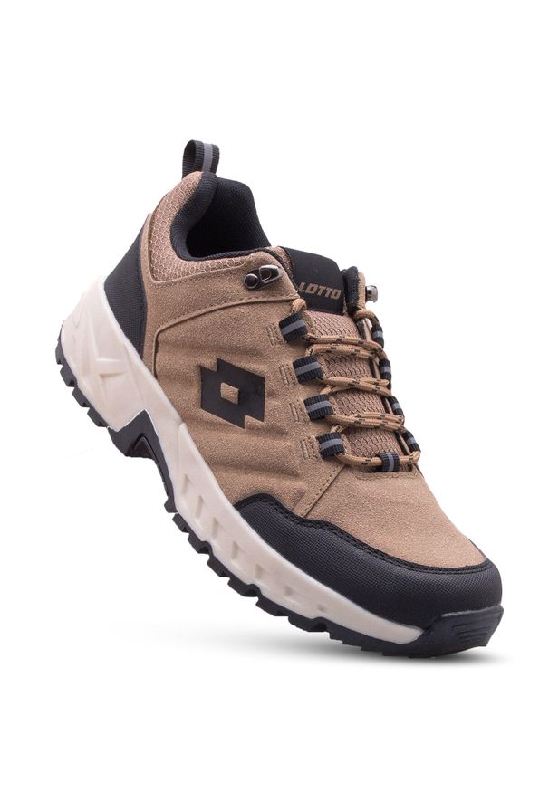 Buty sportowe LOTTO KETCHAM sneakersy. Kolor: czarny, brązowy, wielokolorowy. Sport: turystyka piesza