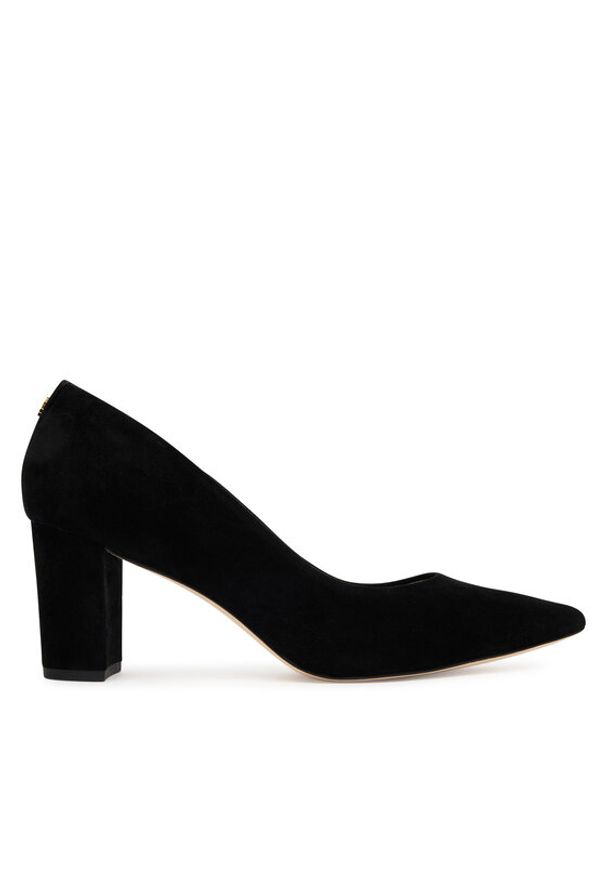 Lauren Ralph Lauren - LAUREN RALPH LAUREN Czółenka Kingad 802967743001 Czarny. Kolor: czarny. Materiał: zamsz, skóra