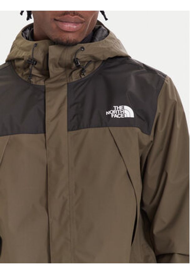 The North Face Kurtka przejściowa Antora NF0A7QEY Khaki Regular Fit. Kolor: brązowy. Materiał: syntetyk
