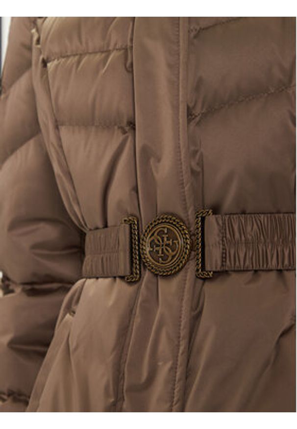 Guess Kurtka puchowa W5BL31 W2802 Beżowy Regular Fit. Kolor: beżowy. Materiał: syntetyk