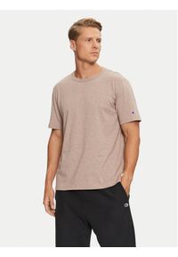 Champion T-Shirt 218802 Beżowy Regular Fit. Kolor: beżowy. Materiał: bawełna #1