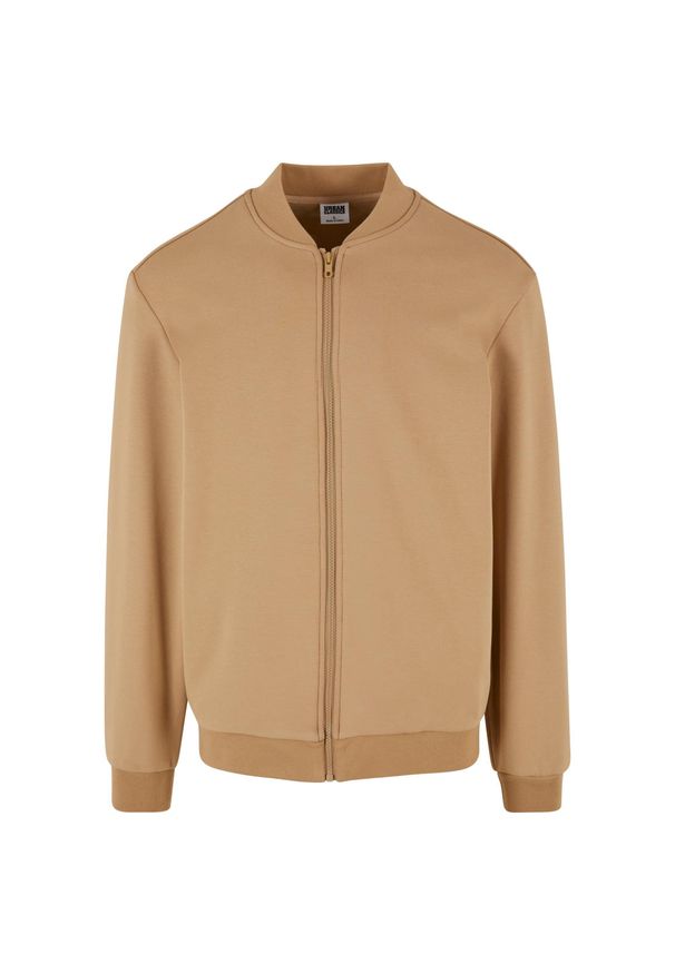 Bluza Urban Classics Cozy College. Kolor: beżowy. Materiał: materiał