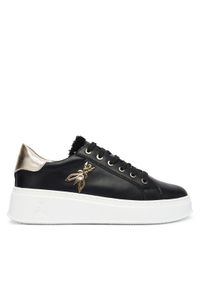 Patrizia Pepe Sneakersy PPJ903.31 Czarny. Kolor: czarny. Materiał: skóra