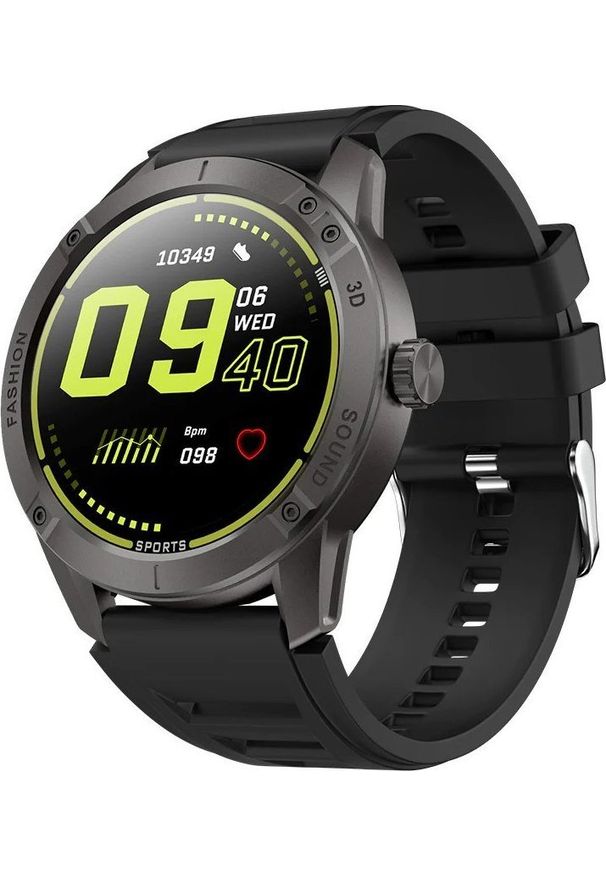 Smartwatch Kumi GW2 Pro Czarny (KU-GW2P/GY). Rodzaj zegarka: smartwatch. Kolor: czarny