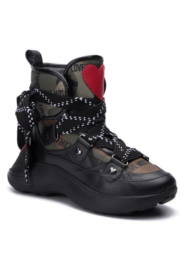 Love Moschino - LOVE MOSCHINO Sneakersy JA15286G18IU285A Czarny. Kolor: czarny