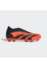 Adidas - Buty Predator Accuracy.3 Laceless FG. Kolor: pomarańczowy, czarny, wielokolorowy. Materiał: materiał
