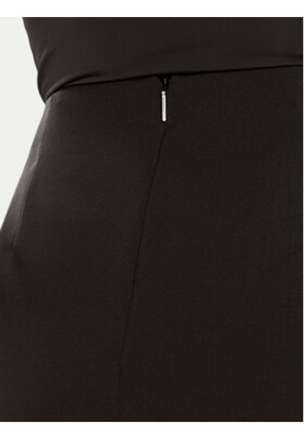 BOSS - Boss Spódnica ołówkowa Vileah 50490036 Czarny Slim Fit. Kolor: czarny. Materiał: wełna