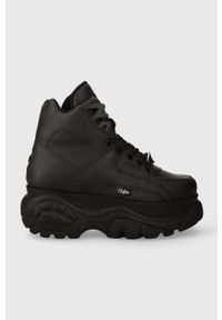 Buffalo sneakersy 1340-14 2.0 kolor czarny 1534150. Zapięcie: sznurówki. Kolor: czarny. Materiał: guma. Obcas: na platformie #1