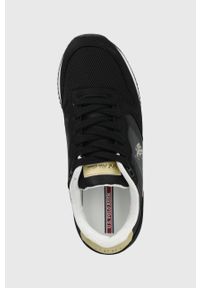 U.S. Polo Assn. buty kolor czarny. Nosek buta: okrągły. Zapięcie: sznurówki. Kolor: czarny. Materiał: guma. Obcas: na obcasie. Wysokość obcasa: niski #5